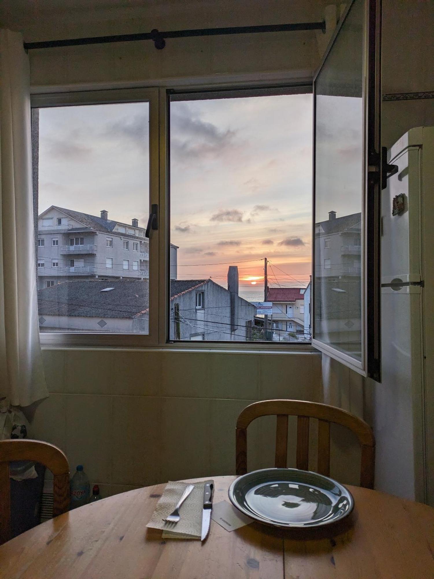 Apto En Muxia Con Vistas Al Mar Saude Doce Kültér fotó